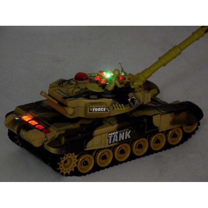 Raadio teel juhitav tank RC War Tank, pruun цена и информация | Poiste mänguasjad | kaup24.ee