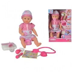 Кукла-младенец с горшком и аптечкой 38 см, Simba цена и информация | Игрушки для девочек | kaup24.ee