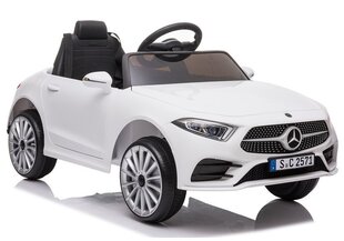 Ühekohaline elektriauto lastele Mercedes Benz CLS 350, valge hind ja info | Laste elektriautod | kaup24.ee