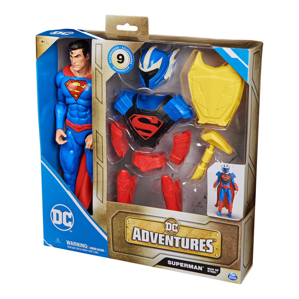 Figurka Superman DC Comics Man of Steel + akcesoria hind ja info | Poiste mänguasjad | kaup24.ee