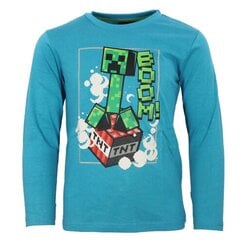 Детская футболка с длинным рукавом Minecraft Стив Скелет цена и информация | Рубашки для мальчиков | kaup24.ee