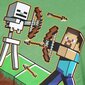 Pikkade varrukatega särk lastele Minecraft Steve ja Skeleton hind ja info | Poiste särgid | kaup24.ee