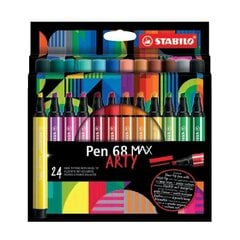 Viltpliiats Stabilo Pen 68 Max Arty, 24 värvi hind ja info | Kirjutusvahendid | kaup24.ee