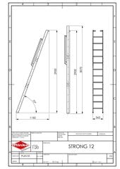 Trepp Minka Strong 12, Kõrgus 290 - 307 cm hind ja info | Trepid | kaup24.ee