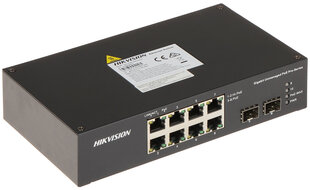 КОММУТАТОР POE DS-3T0510HP-E/HS, 8-ПОРТОВЫЙ SFP Hikvision цена и информация | Коммутаторы (Switch) | kaup24.ee