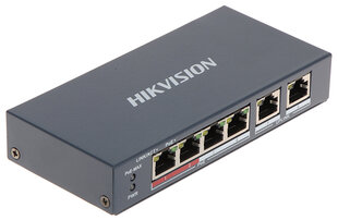 КОММУТАТОР POE DS-3E0106P-E/M 4-ПОРТОВЫЙ Hikvision цена и информация | Коммутаторы (Switch) | kaup24.ee