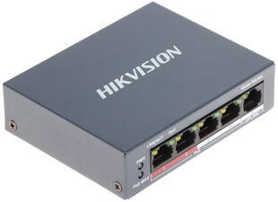 КОММУТАТОР POE DS-3E0105P-E/M(B) 4-ПОРТОВЫЙ Hikvision цена и информация | Коммутаторы (Switch) | kaup24.ee