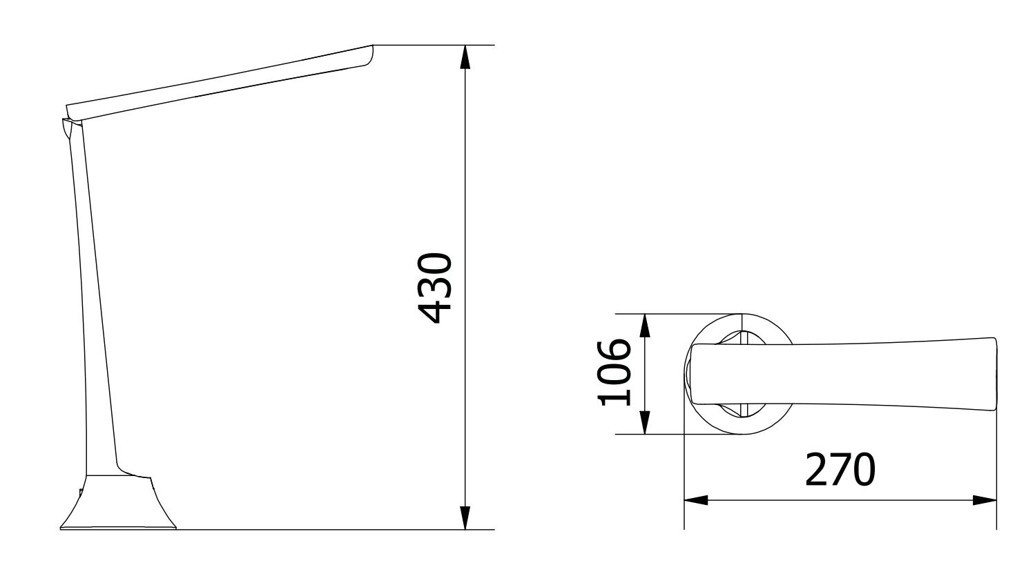 Laualamp, must/valge hind ja info | Laualambid | kaup24.ee