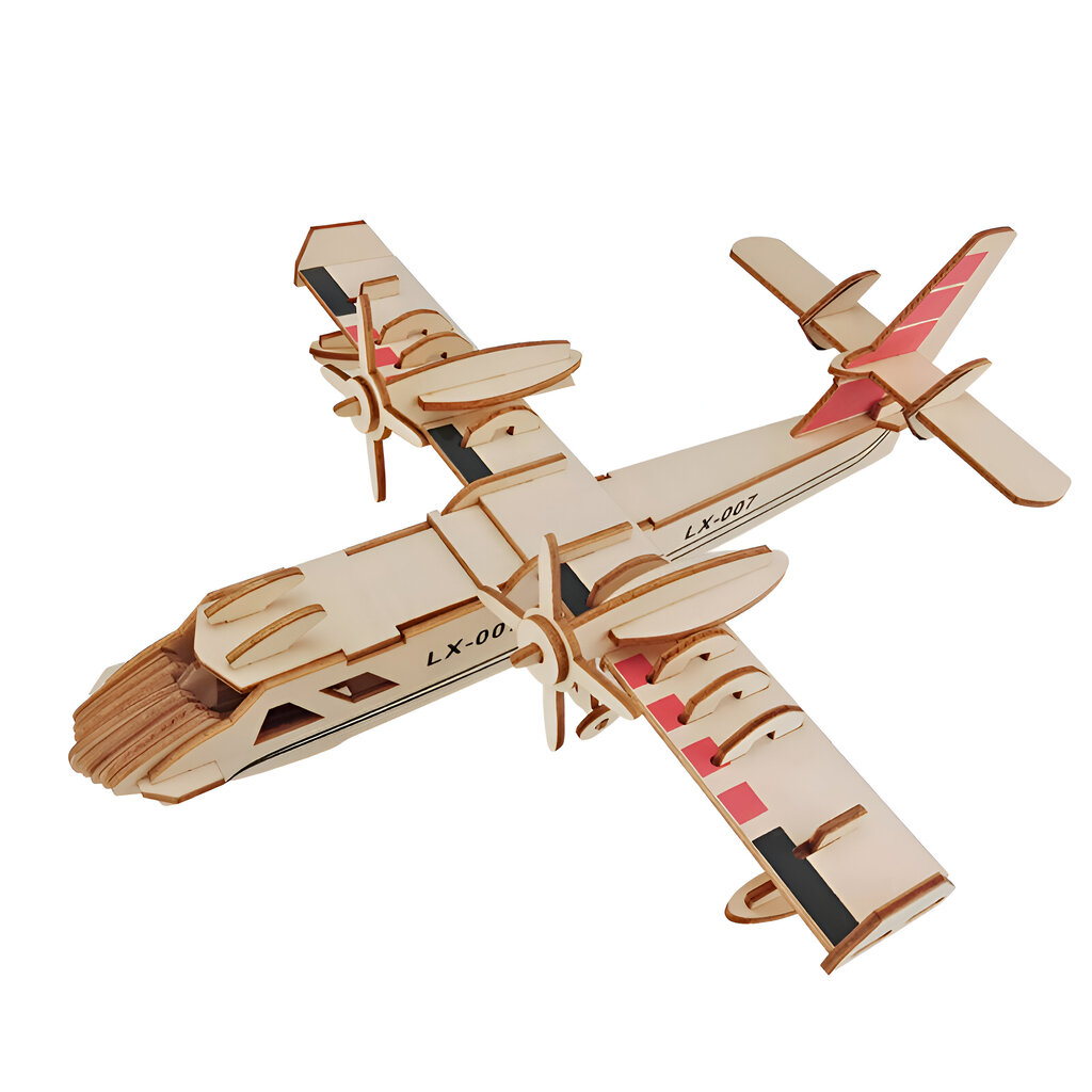 4in1 3D puidusimulatsiooni helikopterite ja lennukite komplekt LIVMAN H-53 hind ja info | Arendavad mänguasjad | kaup24.ee