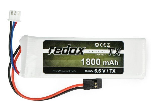 Li-Fe Redox 1800mAh 2S 6.6V JR цена и информация | Akud | kaup24.ee