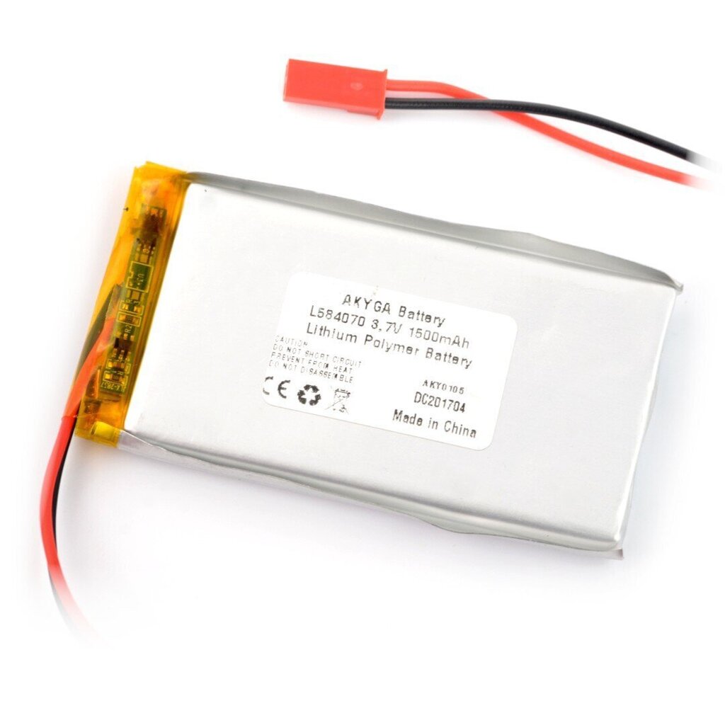 Akyga Li-Pol 1500mAh 1S 3.7V hind ja info | Akud | kaup24.ee