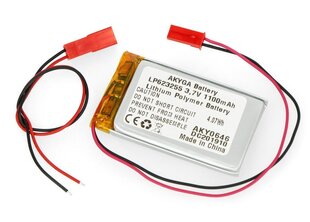 Akyga Li-Pol 1100mAh 1S 3.7V цена и информация | Аккумуляторы | kaup24.ee