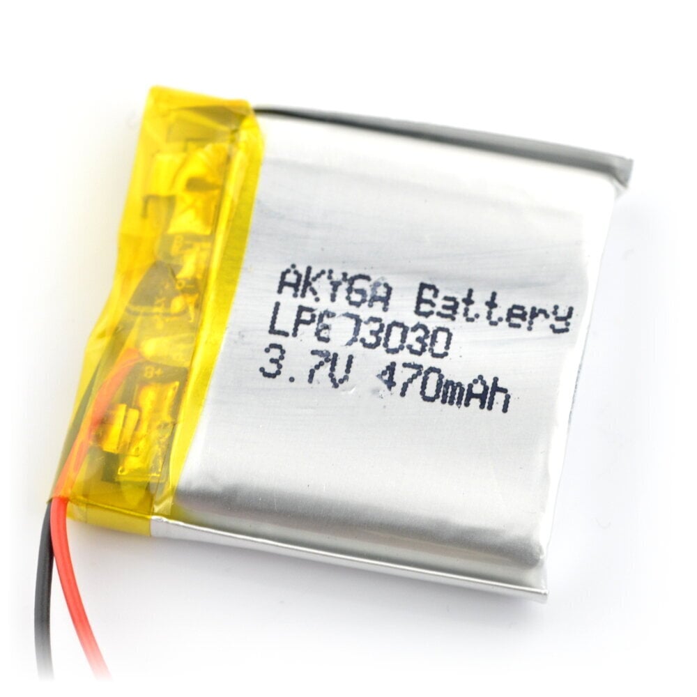 Akyga Li-Pol 470mAh 1S 3.7V цена и информация | Akud | kaup24.ee