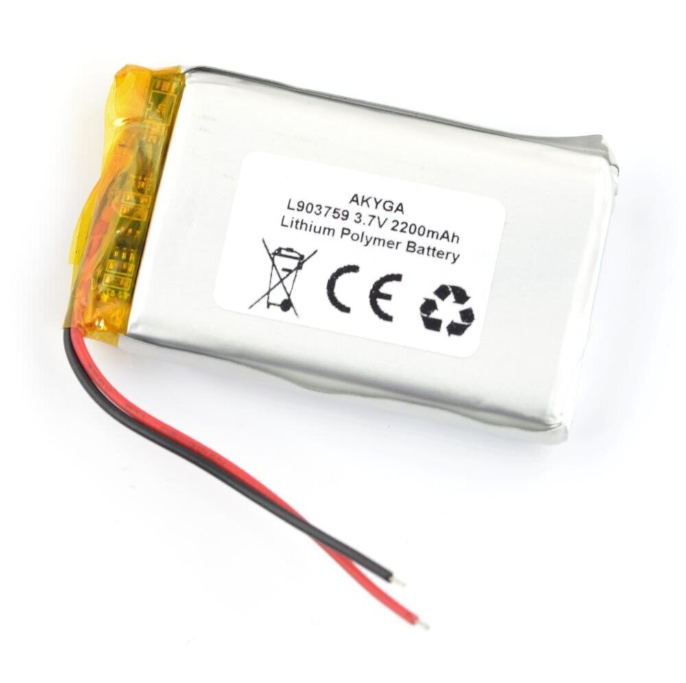 Akyga Li-Pol 2200mAh 1S 3.7V hind ja info | Akud | kaup24.ee