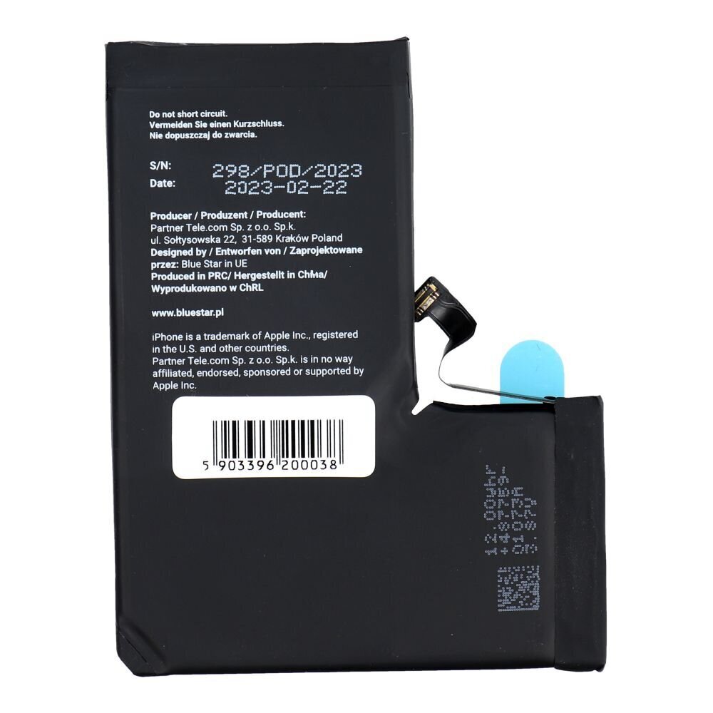 Blue Star HQ Iphone 13 PRO, 3095 mAh hind ja info | Mobiiltelefonide akud | kaup24.ee