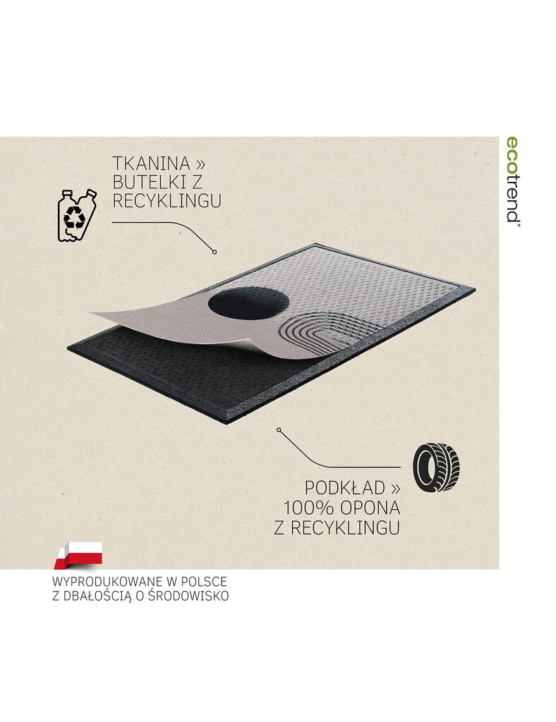 E-floor uksematt Soft Step 45x75 cm цена и информация | Uksematid | kaup24.ee