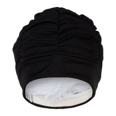 Ladies fabric swimcap FASHY SWIM 3403 20 black  with plastic lining and soft headband цена и информация | Шапочки для плавания | kaup24.ee