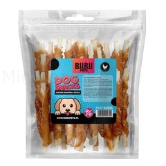 Bubu Pets Pulgale mähitud kana pühvlinaha pulk kanaga, 500g hind ja info | Maiustused koertele | kaup24.ee