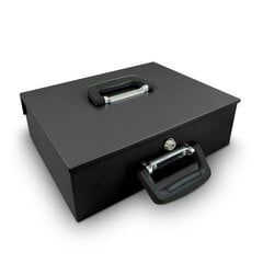 Металлический ящик для денег 35 см, черный цена и информация | Сейфы | kaup24.ee
