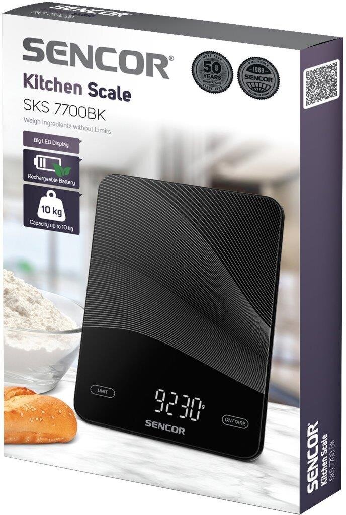 Sencor SKS 7700BK hind ja info | Köögikaalud | kaup24.ee