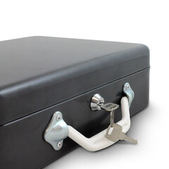 Металлический ящик для денег 30 см, темно-серый цена и информация | Сейфы | kaup24.ee