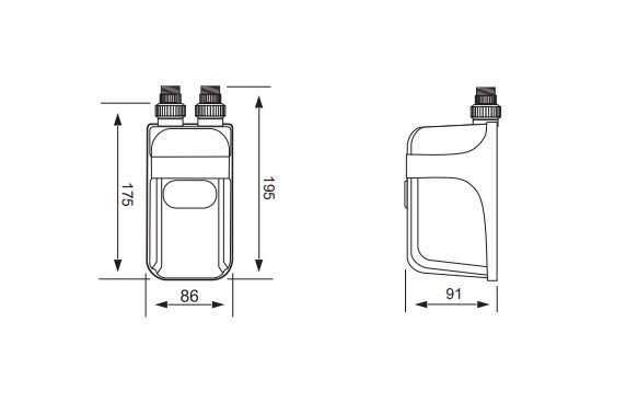 Kütteelement Dafi 7,3 kW 230 V läbivooluboiler цена и информация | Boilerid | kaup24.ee