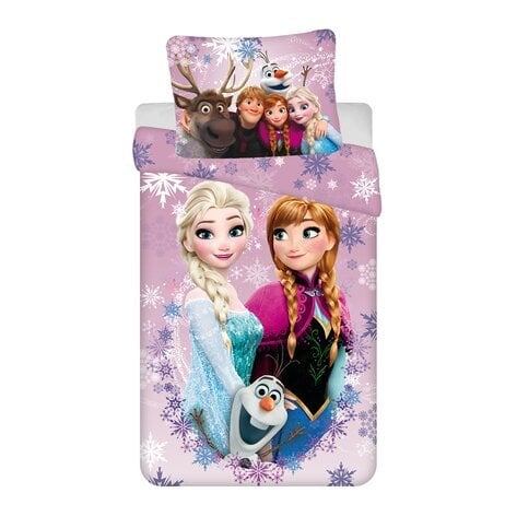 Laste voodipesukomplekt Frozen "Purple 05" 140x200, 2-osaline hind ja info | Beebide ja laste voodipesu | kaup24.ee