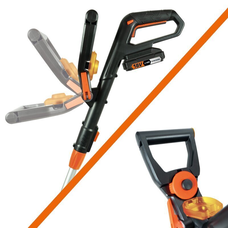 Defektiga toode. Akutrimmer DELTAFOX 18V DG-CGT 1825 цена и информация | Defektiga tooted | kaup24.ee