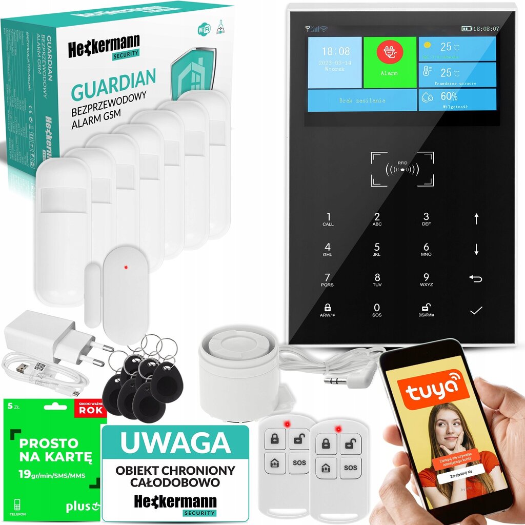 Juhtmeta alarm Heckermann Guardian VI hind ja info | Signalisatsioon | kaup24.ee