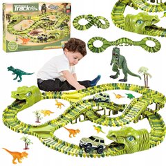 Гоночная трасса с динозаврами цена и информация | Игрушки для мальчиков | kaup24.ee