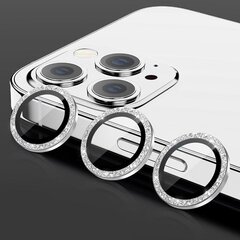Стекло закаленное HARD DIAMOND для камеры (ОБЪЕКТИВА) для Iphone 13 Pro/13 Pro Max серебристое (3 шт.) цена и информация | Защитные пленки для телефонов | kaup24.ee