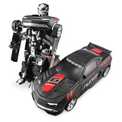 Автомобиль-трансформер с дистанционным управлением, черный цена и информация | Развивающий мелкую моторику - кинетический песок KeyCraft NV215 (80 г) детям от 3+ лет, бежевый | kaup24.ee