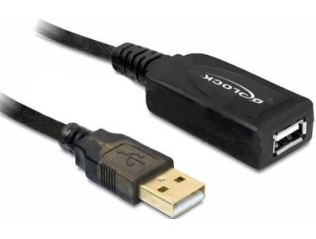 Delock, USB 2.0, 20 m цена и информация | Kaablid ja juhtmed | kaup24.ee