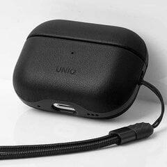 Uniq case Terra AirPods Pro 2nd gen. Genuine Leather black|dallas black цена и информация | Аксессуары для наушников | kaup24.ee