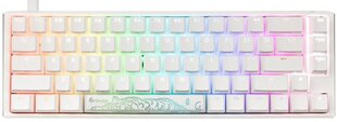 Игровая клавиатура Ducky ONE 3 Classic Pure White SF 65% RGB Hot-Swap, US, MX Clear Switch цена и информация | Клавиатуры | kaup24.ee