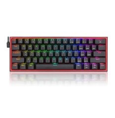 Mänguklaviatuur Redragon Fizz K617 RGB, must цена и информация | Клавиатуры | kaup24.ee