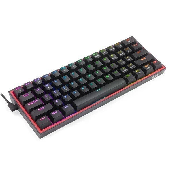 Mänguklaviatuur Redragon Fizz K617 RGB, must hind ja info | Klaviatuurid | kaup24.ee