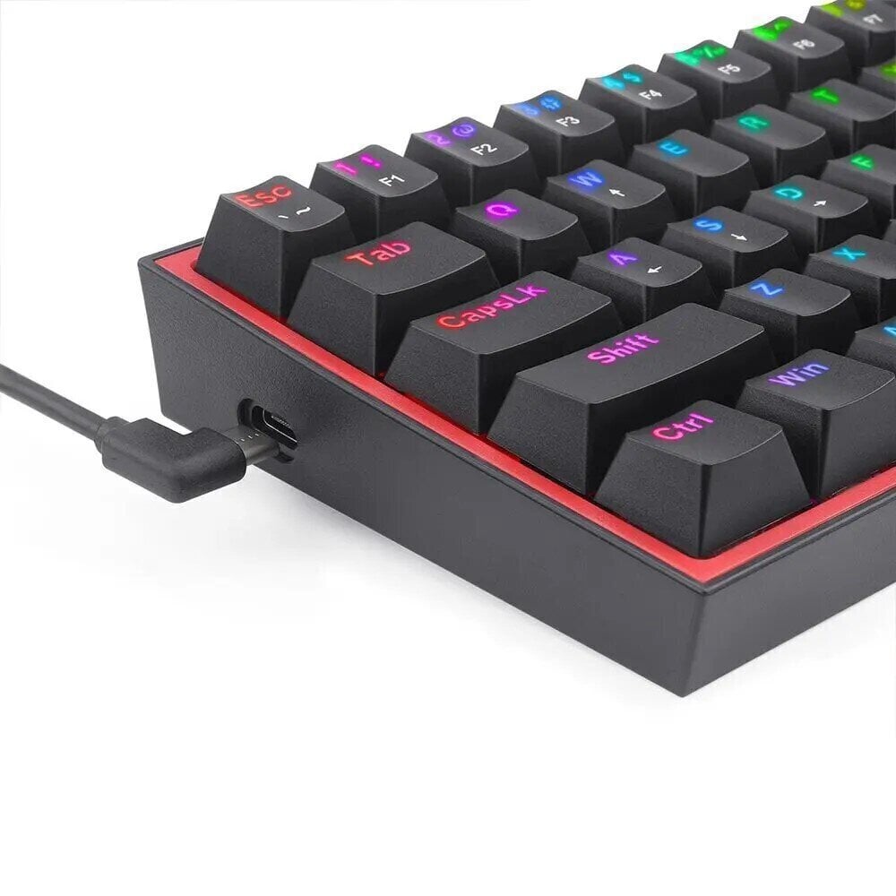 Mänguklaviatuur Redragon Fizz K617 RGB, must hind ja info | Klaviatuurid | kaup24.ee