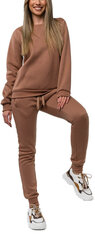 J.Style спортивный костюм Fleece Brown 70W03-157, коричневый цена и информация | Спортивная одежда женская | kaup24.ee