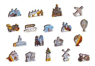 Деревянный пазл-головоломка с уникальными элементами для детей и взрослых "Nova Terrarum Antique Map" Wooden Puzzle 1000 деталей / Wooden.city цена и информация | Пазлы | kaup24.ee