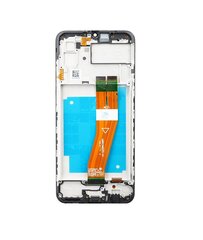 LCD display + Touch Unit + Front Cover Samsung A035F Galaxy A03 Black цена и информация | Запчасти для телефонов и инструменты для их ремонта | kaup24.ee
