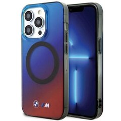 BMW BMHMP15XHTTG iPhone 15 Pro Max 6.7" czerwono-niebieski|red blue hardcase M Gradient MagSafe цена и информация | Чехлы для телефонов | kaup24.ee