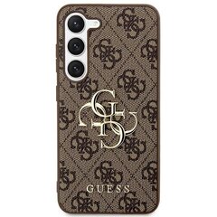 Guess GUHCS24S4GMGBR S24 S921 brązowy|brown hardcase 4G Big Metal Logo цена и информация | Чехлы для телефонов | kaup24.ee