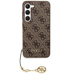 Guess GUHCS24MGF4GBR S24+ S926 brązowy|brown hardcase 4G Charms Collection цена и информация | Чехлы для телефонов | kaup24.ee