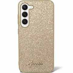 Guess GUHCS24MHGGSHD S24+ S926 złoty|gold hardcase Glitter Script цена и информация | Чехлы для телефонов | kaup24.ee