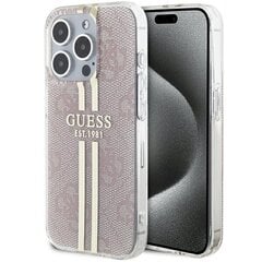 Guess GUHCP14XH4PSEGP iPhone 14 Pro Max 6.7" różowy|pink hardcase IML 4G Gold Stripe цена и информация | Чехлы для телефонов | kaup24.ee