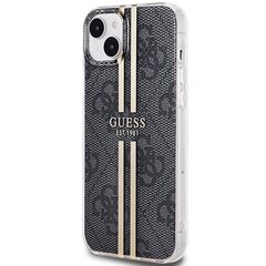 Guess GUHCP15MH4PSEGK iPhone 15 Plus | 14 Plus 6.7" czarny|black hardcase IML 4G Gold Stripe цена и информация | Чехлы для телефонов | kaup24.ee