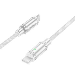 Borofone Cable BU40 Advantage - Type C to Type C - 60W 3A 1,2 metres grey цена и информация | Кабели для телефонов | kaup24.ee