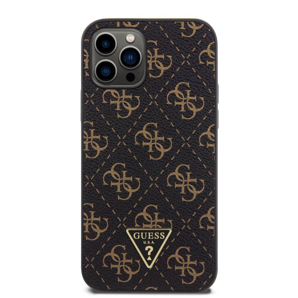 Guess PU Leather 4G Triangle Metal Logo Case hind ja info | Telefoni kaaned, ümbrised | kaup24.ee