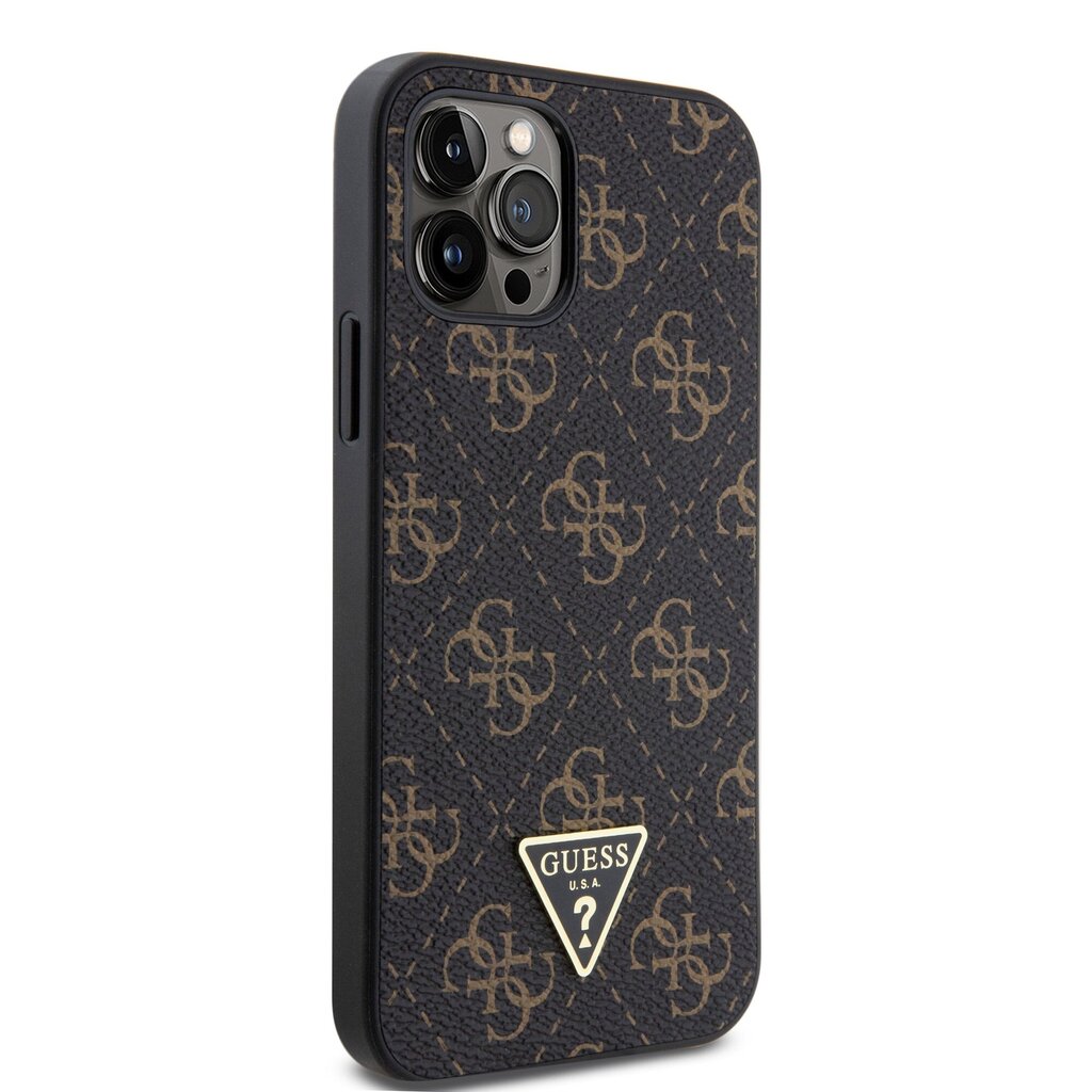 Guess PU Leather 4G Triangle Metal Logo Case hind ja info | Telefoni kaaned, ümbrised | kaup24.ee